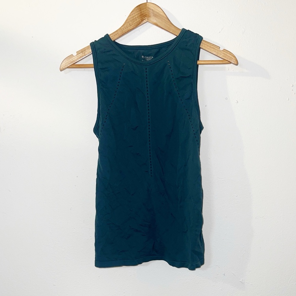 Athleta Teal Sleeveless Tank Top